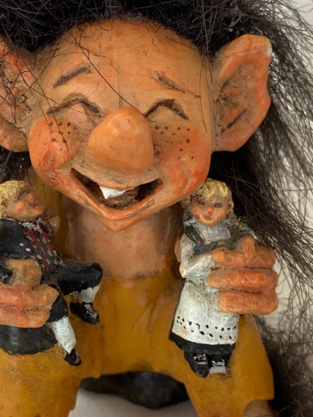 Vintage Candy Design Norway Troll figure with Pet People - 2 1/2" - Picture 6 of 6